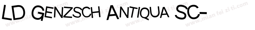 LD Genzsch Antiqua SC字体转换
